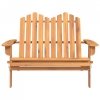 Ławka ogrodowa Adirondack, 126 cm, lite drewno akacjowe