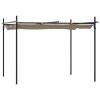 Pergola ze zwijanym dachem, taupe, 295x292x230 cm