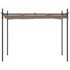 Pergola ze zwijanym dachem, taupe, 295x292x230 cm