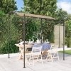 Zadaszenie, kolor taupe, 2x2,3 m, 180 g/m², tkanina i stal