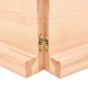 Półka, 180x60x(2-6) cm, surowe lite drewno dębowe