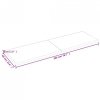 Półka, 200x60x(2-4) cm, surowe lite drewno dębowe
