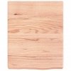 Półka, brązowa, 40x50x(2-6) cm, lakierowane lite drewno dębowe