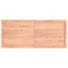 Półka, brązowa, 140x60x(2-4) cm, lakierowane lite drewno dębowe