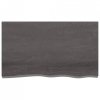 Półka, ciemnobrązowa, 100x60x(2-6) cm, wykończone drewno dębowe