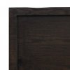 Półka, ciemnobrązowa, 140x50x(2-4) cm, wykończone drewno dębowe
