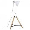Lampa stojąca, 25 W, biała, 75x75x90-150 cm, E27