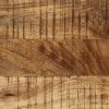 Stolik kawowy, 80x51x40 cm, surowe lite drewno mango
