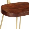 Hokery barowe 2 szt. 49x43x103 cm Drewno lite Mango