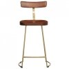 Hokery barowe 2 szt. 49x43x88 cm Drewno lite Mango