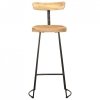 Hokery barowe 2 szt. 49x43x103 cm Drewno lite Mango