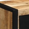 Szafki nocne 2 szt. 40x35x40 cm Drewno lite surowe Mango