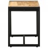 Ławka 60x35x45 cm lite drewno surowe mango