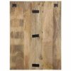 Szafka nocna, 60x32x80 cm, surowe drewno mango
