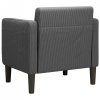 Sofa Fotel z Podłokietnikami Ciemnoszary 54 cm Tkanina Corduroy