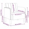 Sofa Fotel z Podłokietnikami Ciemnozielony 54 cm Aksamit