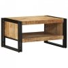 Stolik kawowy 70x50x38 cm lite drewno surowe mango