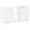 Szafka RTV „ODDA” Biała 79x24x40 cm Drewno lite Sosna