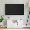 Szafka RTV z szufladą „ODDA” Biała 79x24x40cm Drewno lite Sosna