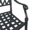 Krzesła ogrodowe Czarny Aluminium 56 x 55 x 92,5 cm Wytrzymałe