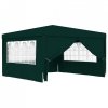 Namiot imprezowy ze ściankami, 4x4 m, zielony, 90 g/m²