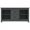 Szafka pod telewizor, szara, 103x36,5x52 cm, drewno sosnowe