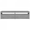 Szafki pod TV z LED, 2 szt., szary dąb sonoma 75x35x40 cm