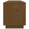 Szafka pod TV, miodowy brąz, 100x34x40 cm, lite drewno sosnowe