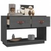 Szafka pod telewizor, szara, 90x40x60 cm, lite drewno sosnowe