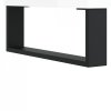 Szafka pod TV, wysoki połysk, biała, 100x34,5x44,5 cm