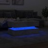 Stolik kawowy z oświetleniem LED, szarość betonu, 90x50x40 cm