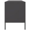 Szafka pod telewizor, czarna, 100,5x39x50,5 cm, stalowa