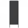 Szafka, czarna, 68x39x113 cm, stal
