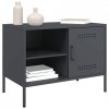 Szafki pod TV, 2 szt., antracytowe, 68x39x50,5 cm, stalowe