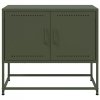 Szafka pod telewizor, oliwkowa, 68,5x39x60,5 cm, stalowa