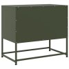 Szafka pod telewizor, oliwkowa, 68,5x39x60,5 cm, stalowa