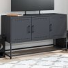 Szafka pod telewizor, antracytowa, 100,5x39x60,5 cm, stalowa