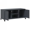 Szafka RTV, antracytowa, 100,5x39x43,5 cm, stal