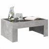 Stolik kawowy z LED Infinity, szarość betonu, 70x50x30 cm