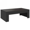 Stolik kawowy z LED Infinity, czarny, 90x50x30 cm