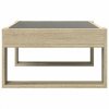 Stolik kawowy z LED Infinity, dąb sonoma, 70x53x30 cm