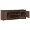 Szafka pod TV z LED, brązowy dąb, 139,5x34x50 cm