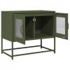 Szafka RTV, oliwkowa, 68x39x60,5 cm, stal walcowana na zimno