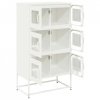 Komoda biała 68x39x123 cm stal