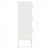 Komoda biała 68x39x123 cm stal