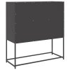 Szafka, czarna, 100,5x39x107 cm, stal walcowana na zimno