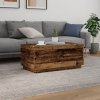 Stolik kawowy z oświetleniem LED, stare drewno, 90x50x40 cm