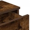 Półka ścienna z szufladami, przydymiony dąb, 100x37,5x19 cm