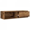 Szafki RTV 2 szt. Stare drewno 100x31x25,5 cm Drewno klejone