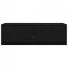 Szafki RTV 2 szt. Dąb czarny 80x31x25,5 cm Drewno klejone